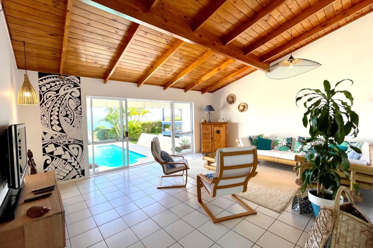 Villa Tiare Amazing View - Private Pool - 4 Bedrooms- Up To 7 Pers Punaauia  Luaran gambar